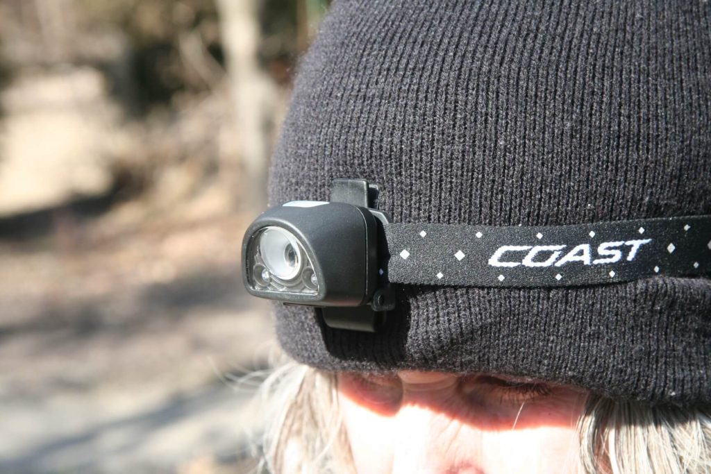 Coast FL1R Headlamp Being Worn