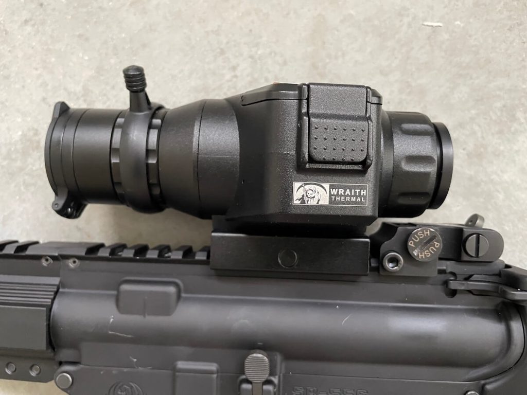 Sight Mark Wraith Mini Thermal on cement