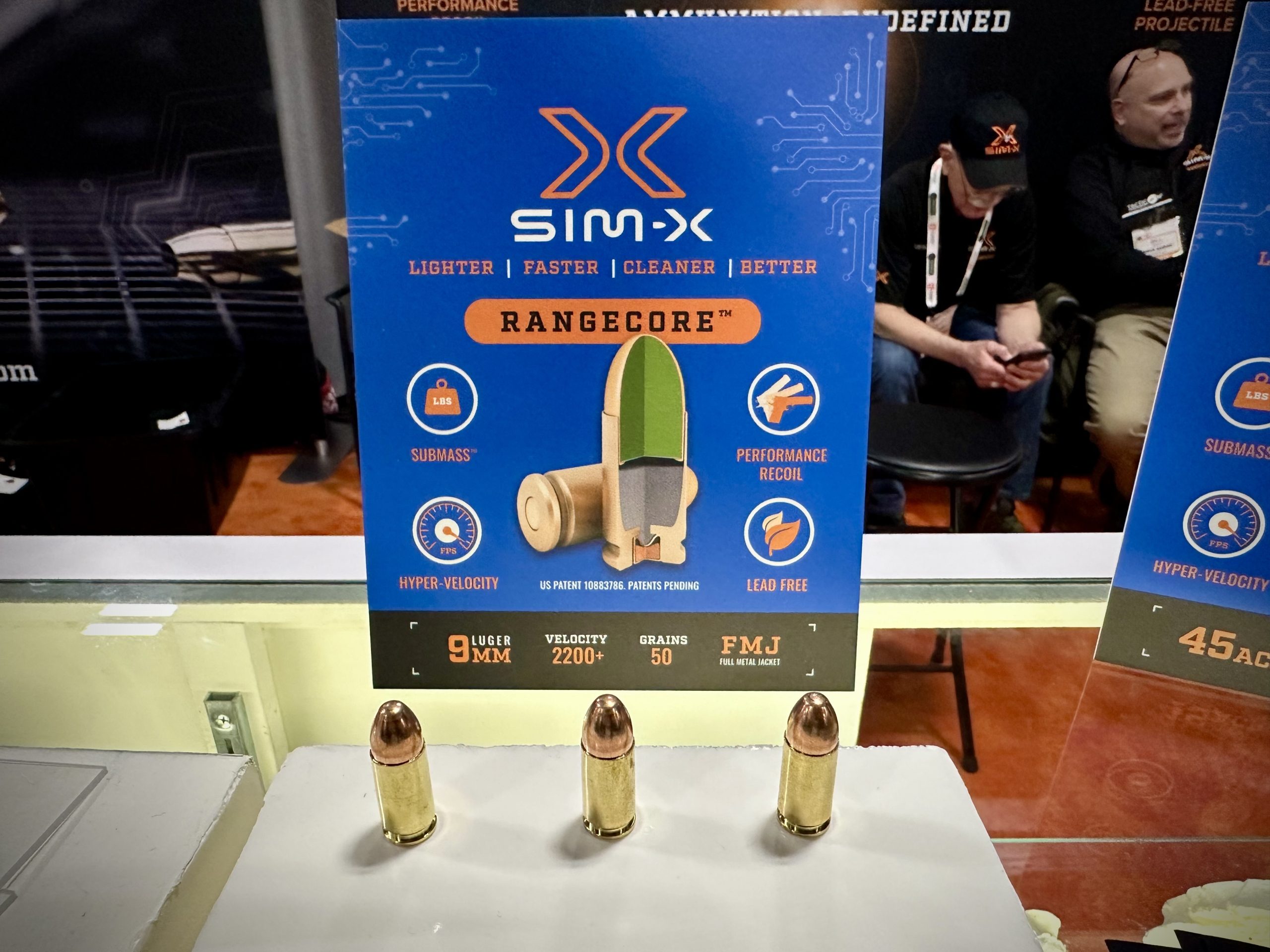 A graphic shows the stats for RangeCore ammunition. Bullets are lined up in the foreground.