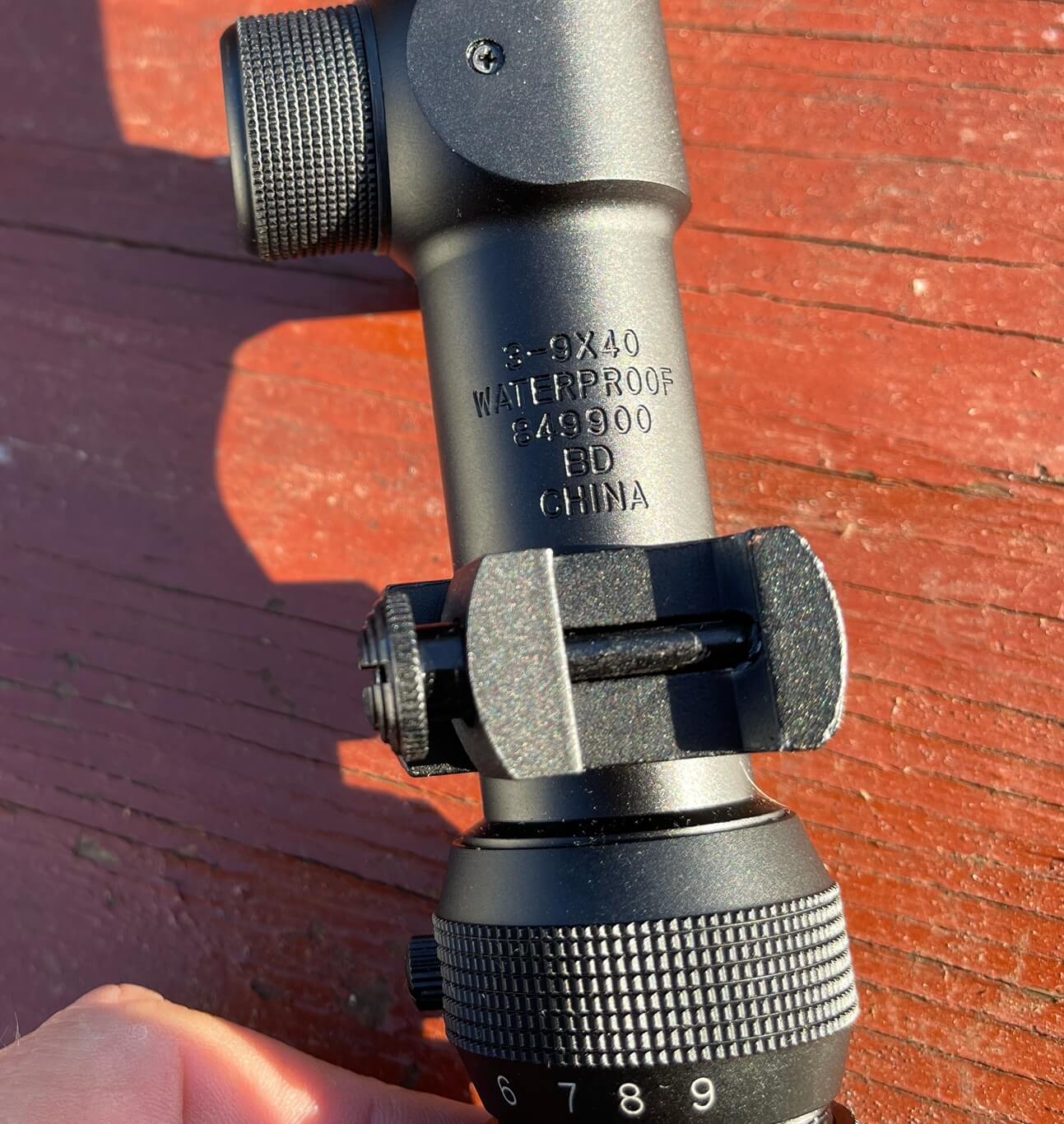 Savage Axis XP Rifle in 6.5 Creedmoor Weaver Scope that was included with the rifle.