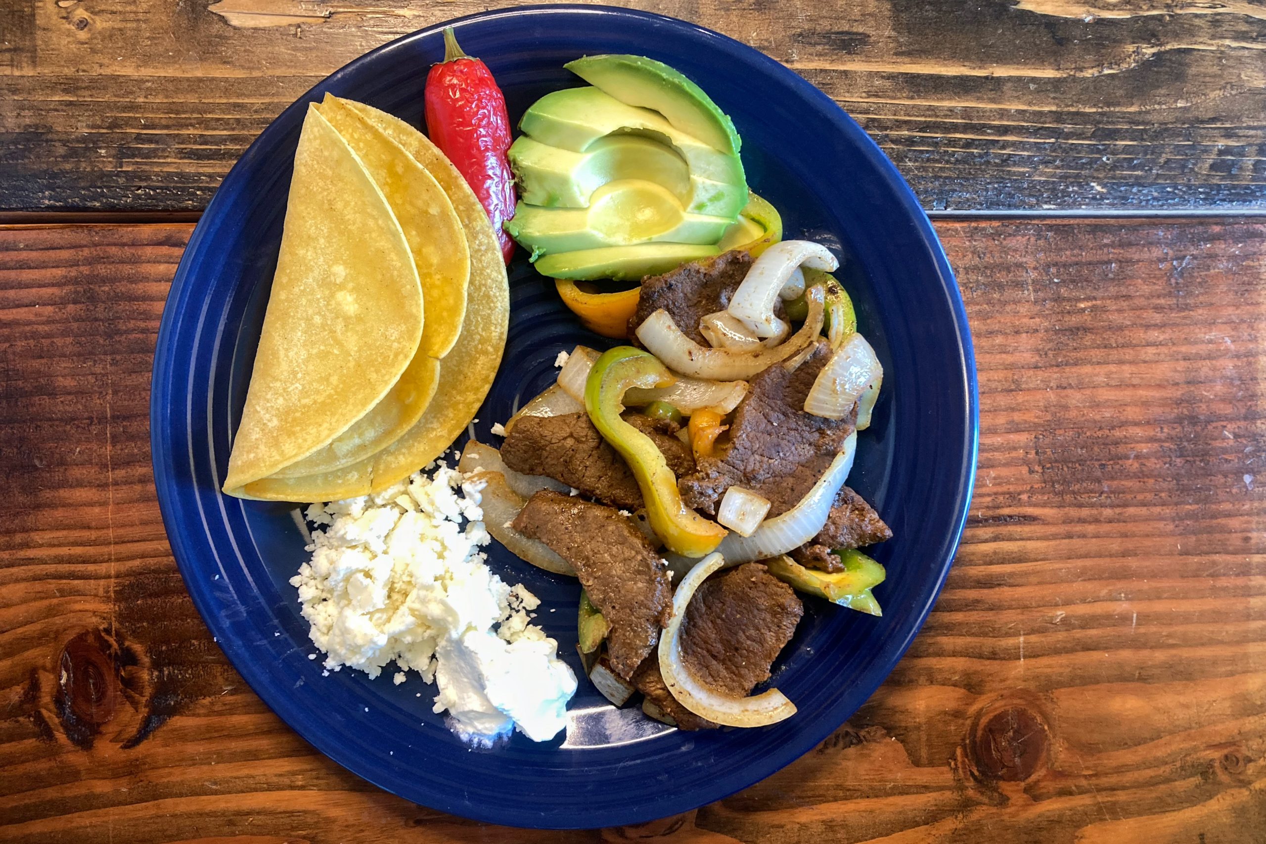 venison fajitas