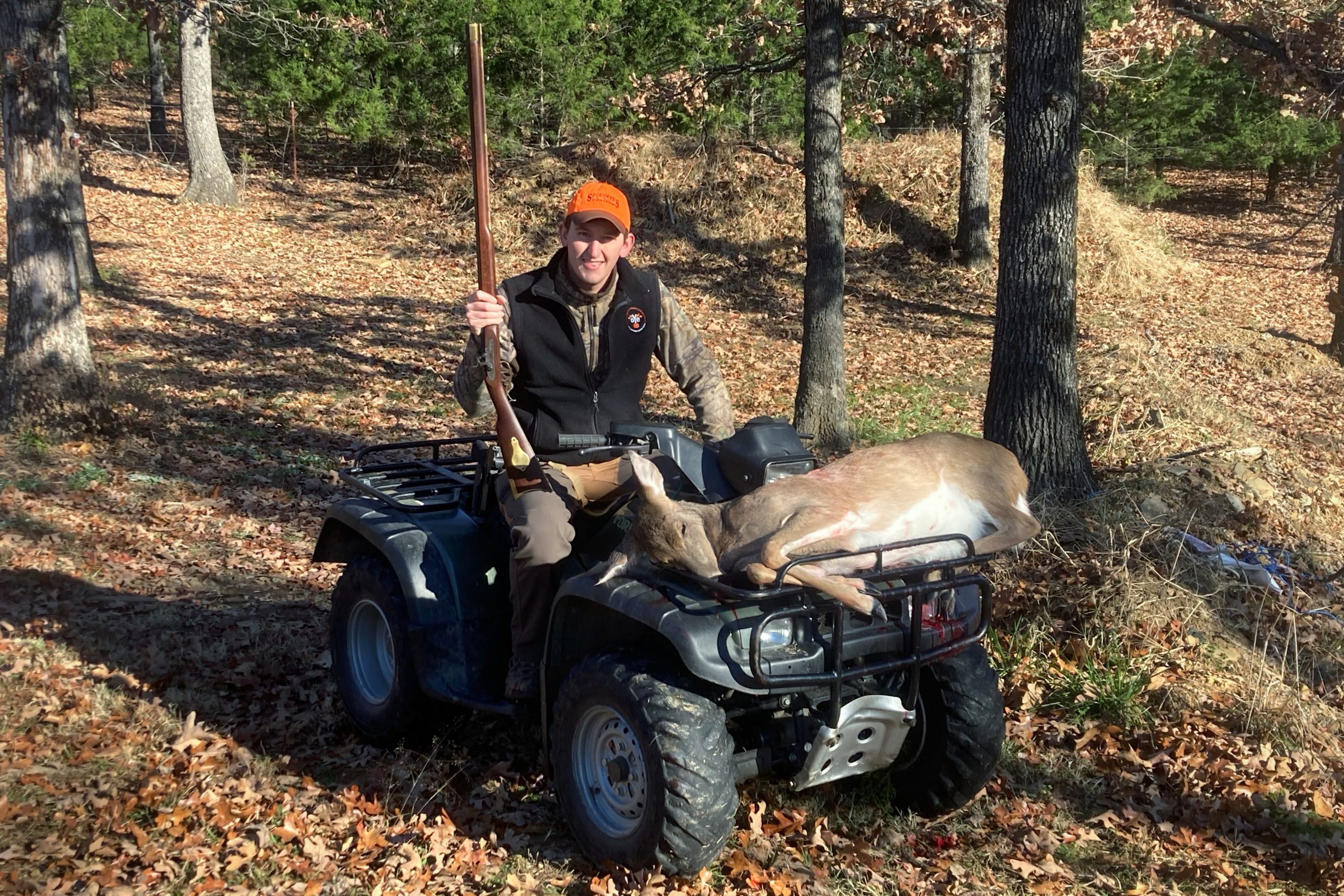 taking a doe With A Traditions Kentucky Rifle

doe on four-wheeler

Spending some time with the Traditions Kentucky Rifle

hunter with rifle