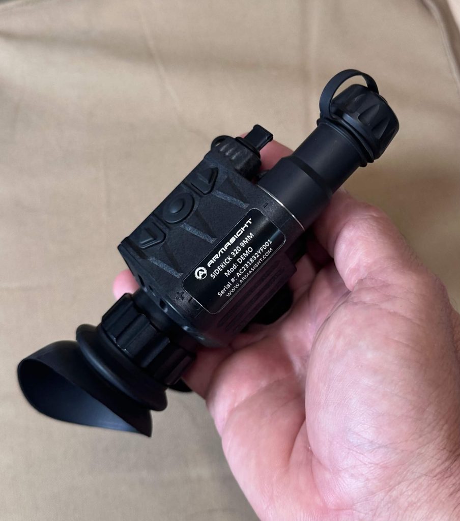 Armasight Sidekick 320 9mm in hand