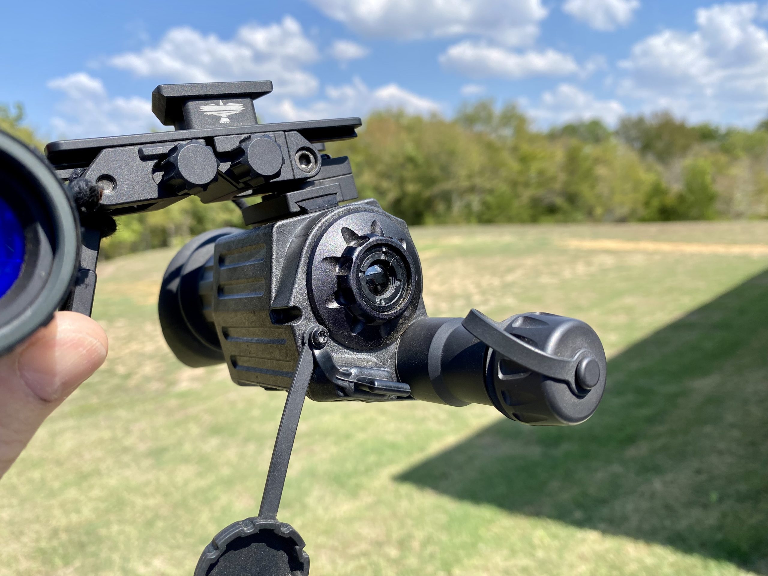 Armasight’s Sidekick 320 Thermal Handheld outside in daylight