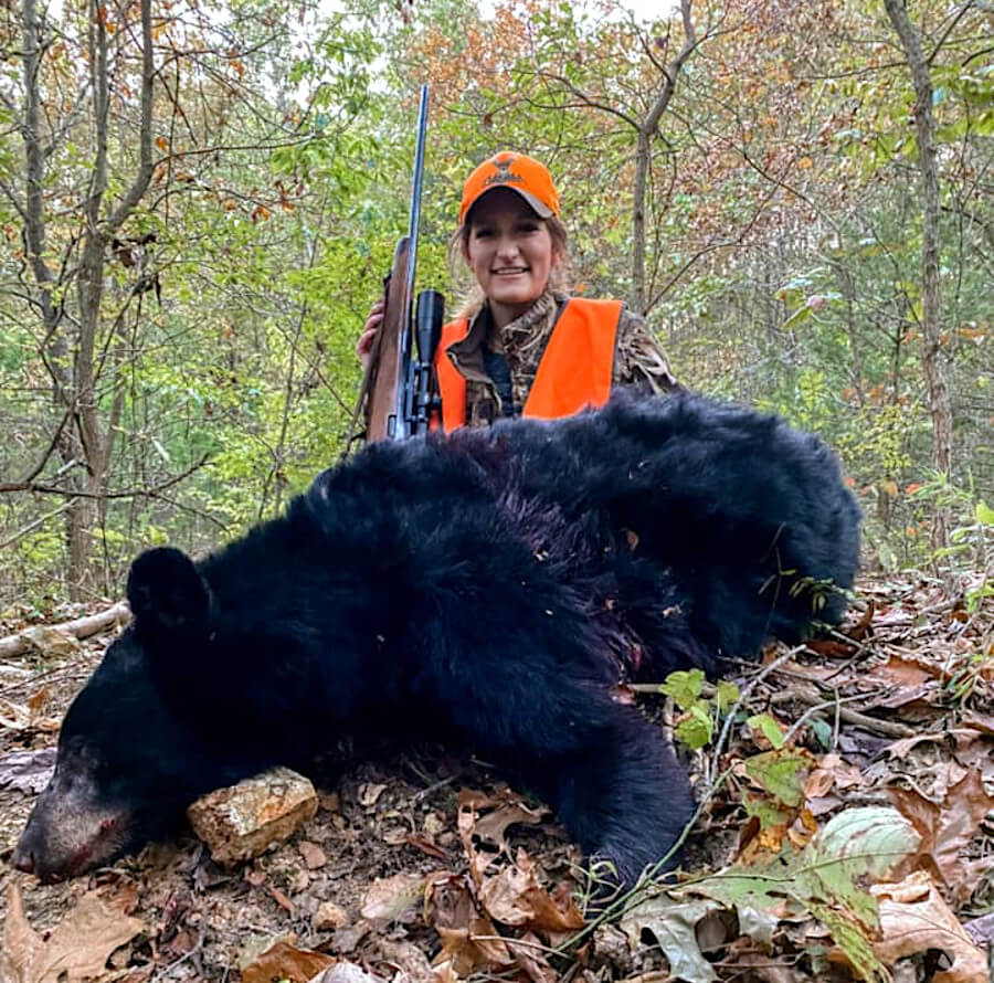 Missouri Hunter Kelsie Wikoff Bags 268-Pound Black Bear