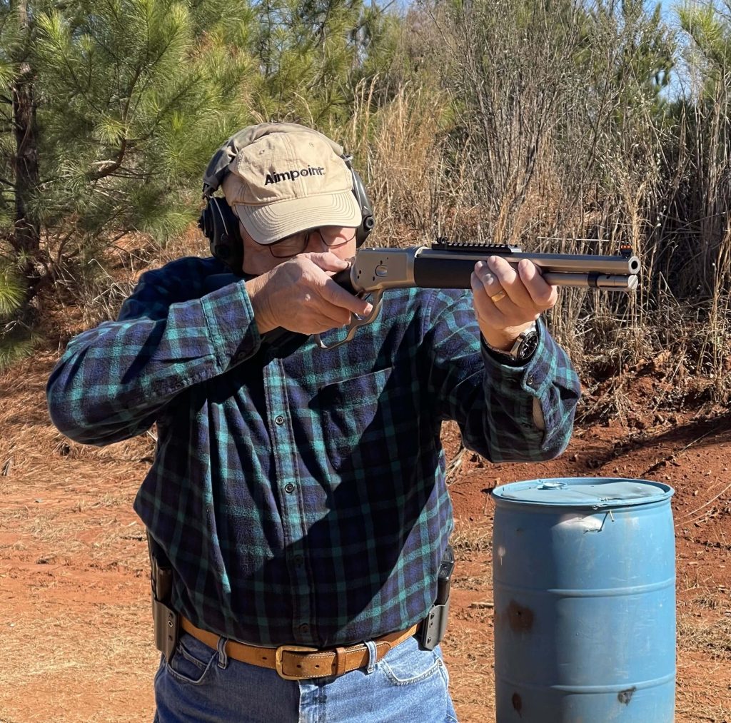 Shooter using Taylor and Company Alaskan 