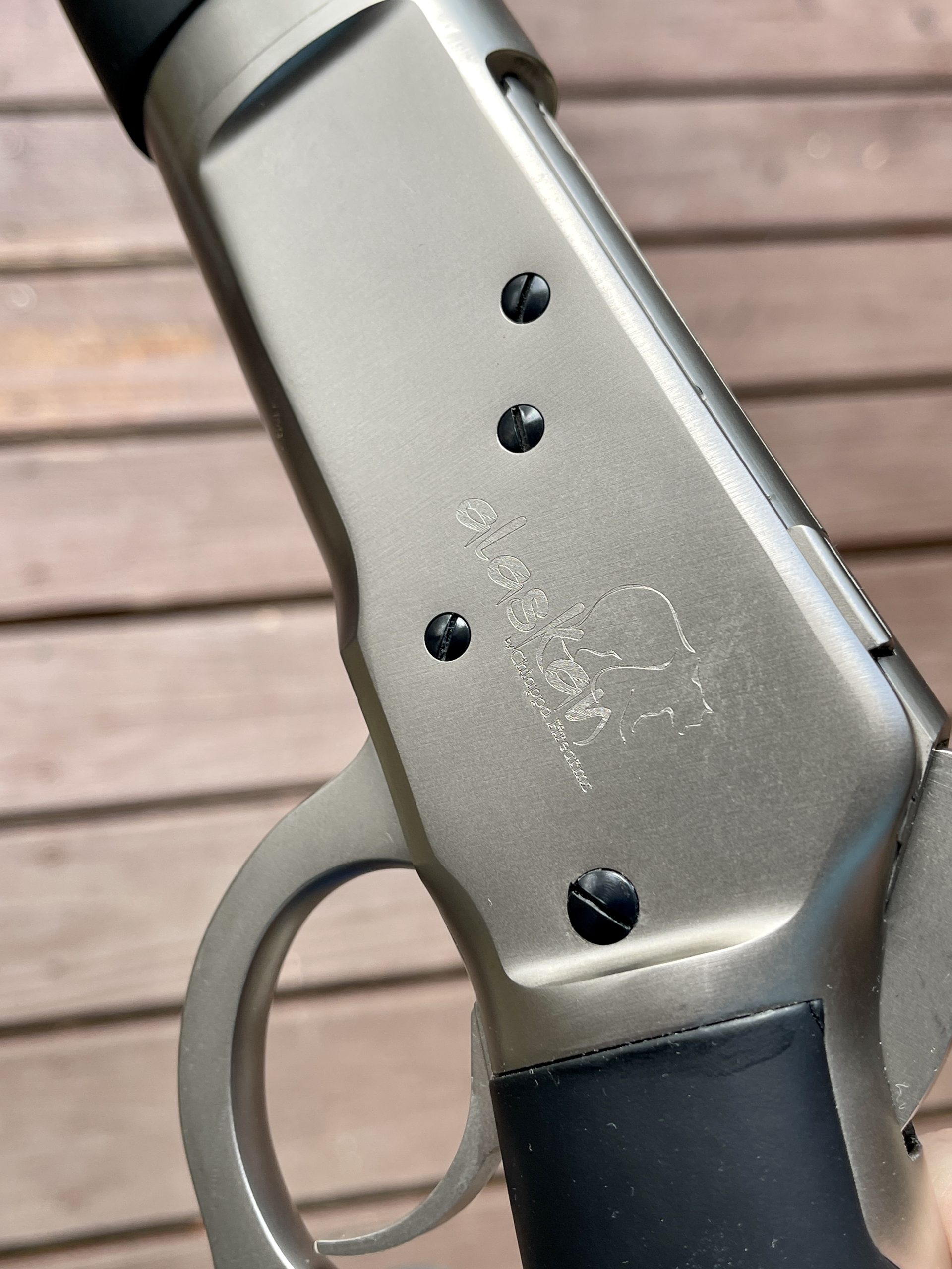 Alaskan engraving on side